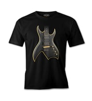 Gitar Siyah Erkek Tshirt