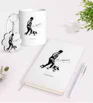 BK Gift Kişiye Özel Atatürk Temalı Kupa Anahtarlık Beyaz Defter Kalem Hediye Seti-16 (Model 1)