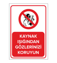 MIGNATIS - Kaynak Işığından Gözlerinizi Koruyun Levhası - Sac Malzeme 25x35cm
