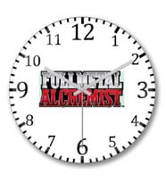 Fullmetal Alchemıst Duvar Saati Bombeli Gercek Cam