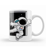 Astronaut Kupa Bardak Porselen