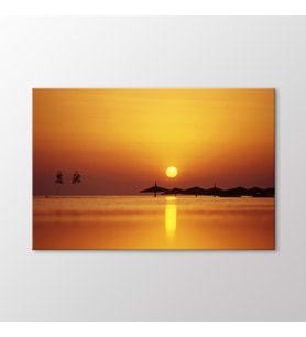 Arty Tablo Gün Batımı Antalya Tablo (Karışık)
