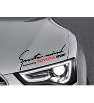 Toyota Mind Kaput Üzerinde Araba Sticker Yapıştırması