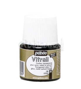 Pebeo Vitrail Şeffaf Cam Boyası 45ml Altın 38