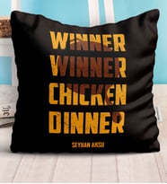 BK Gift Kişiye Özel PUBG Yastık - 8 (Beyaz)