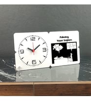 Psikolog Ahşap Masa Saati 001