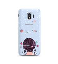 Space Girl Tasarım Süper Şeffaf Silikon Telefon Kılıfı Samsung J2 Pro (2018)