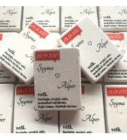 Doğal Taş Magnet *Nişan - Kına - Nikah - Düğün* Hediyelikleri 30 Adet
