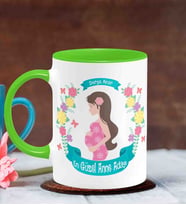 BK Gift Kişiye Özel Anneler Günü Temalı Yeşil Kupa Bardak Y7