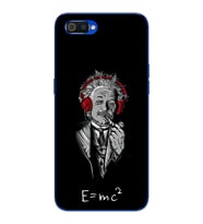 Einstein Tasarım Süper Şeffaf Silikon Telefon Kılıfı Oppo Realmi C2