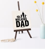 Babalar Gününe Özel The Walking Dad Şovaleli Doğal Taş  2