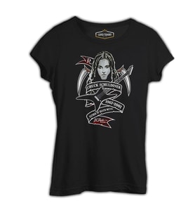 Chuck Schuldiner - 1967 Siyah Kadın Tshirt