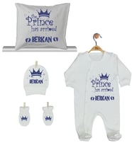 Pia Baby Gl 1907-04 İsme Özel Yastık Tulum Set