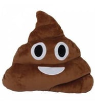 Gülen Poo Emoji Yastık