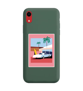 Koyu Yeşil Lansman Telefon Kılıfı Iphone XR