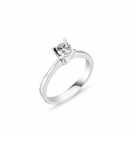 0,42Ct Pırlanta Tektaş Yüzük-14K (Beyaz)