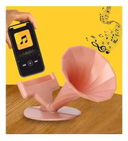Akustik Ses Yükseltici Gramofon Telefon Tutacağı Stant (Pembe)