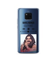 Barış Manço Mp3 Tasarımlı Süper Şeffaf Silikon Telefon Kılıfı Huawei Mate 20 Pro