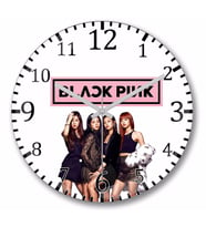Blackpink 0   Duvar Saati Bombeli Gercek Cam