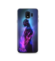 Black Panter Tasarım Süper Şeffaf Silikon Telefon Kılıfı Samsung J4 (2018)