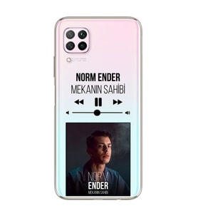 Norm Ender Mp3 Tasarımlı Süper Şeffaf Silikon Telefon Kılıfı Huawei P40 Lite