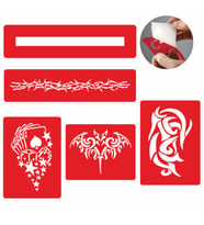 Güçlü Erkek Modelleri Dövme ve Şablon Seti Tattoo SPREYSİZ