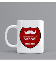 Dünyanın En İyi Babası Temalı Hediye Kupa Bardak Kişiye Özel Hediye SZ41