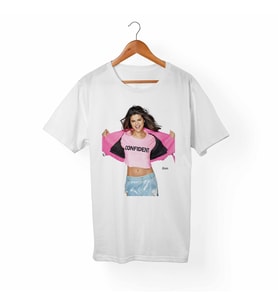 Selena Gomez Çocuk Beyaz Tişört
