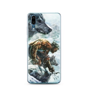 Wolwerine Tasarım Süper Şeffaf Silikon Telefon Kılıfı Huawei P20 