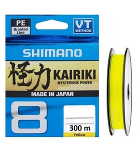 Shimano Kairiki 8 300m Yellow 0.06mm