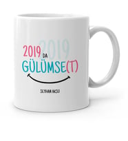 BK Gift Kişiye Özel 2020da Gülümse Beyaz Kupa Bardak  4