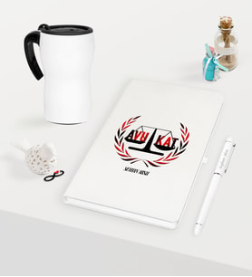 BK Gift Kişiye Özel Avukat Temalı Beyaz Defter Kalem ve Termos Mug Seti - 2 (Model 1)