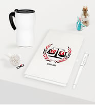 BK Gift Kişiye Özel Avukat Temalı Beyaz Defter Kalem ve Termos Mug Seti - 2 (Model 1)