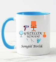 Güzellik Uzmanı Kupa Bardağı Mavi