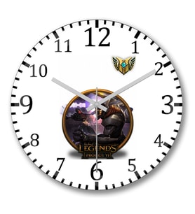 Master Yi Lol League Of Legends Duvar Saati Bombeli Gercek Cam