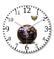 Master Yi Lol League Of Legends Duvar Saati Bombeli Gercek Cam
