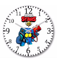 Brawl Stars 8  Bit Duvar Saati Bombeli Gercek Cam