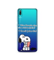 Snoopy Tasarımlı Süper Şeffaf Silikon Telefon Kılıfı Huawei Y7 Pro 2019