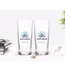 BK Gift Kişiye Özel Renkli Baskılı Adıyaman Tasarımlı Turistik İkili Rakı Bardağı Seti-2 (Beyaz)