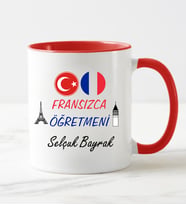 Fransızca Öğretmeni Kupa Bardağı Kırmızı