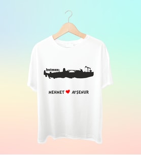Şehrinize Özel İsim Baskılı Siluet Tshirt