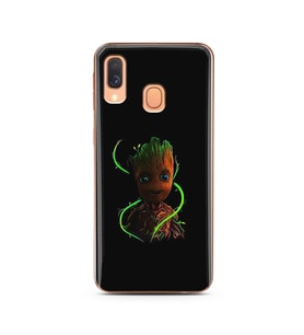 Baby Groot Tasarım Süper Şeffaf Silikon Telefon Kılıfı Samsung A40