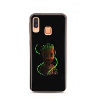 Baby Groot Tasarım Süper Şeffaf Silikon Telefon Kılıfı Samsung A40