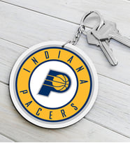 NBA Indiana Pacers Ahşap Anahtarlık (Çok Renkli)
