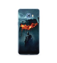 Batman Tasarım Süper Şeffaf Silikon Telefon Kılıfı Samsung C5 Pro  