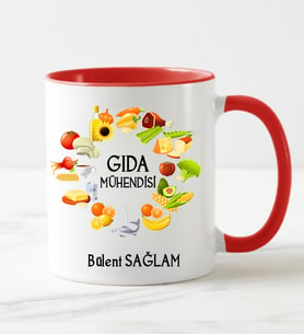Gıda Mühendisi Kupa Bardağı Kırmızı