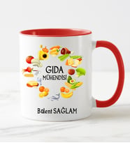 Gıda Mühendisi Kupa Bardağı Kırmızı