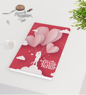 BK Gift Kişiye Özel Sevgililer Günü Beyaz Defter-134