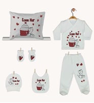 Pia Baby Gl 1921-08 İsme Özel Yastık Zıbın Set