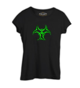 Nuclear Reactor Siyah Kadın Tshirt